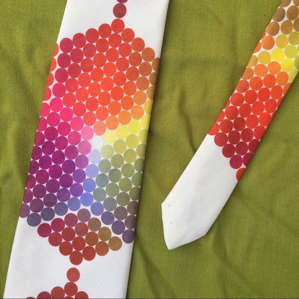 70’s DuPont Rainbow Module Wide Tie~ - Picture 3 of 4